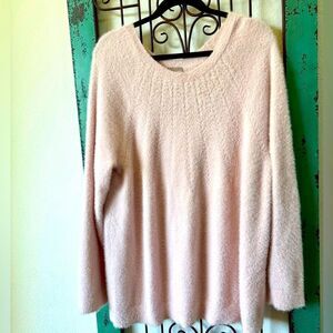 Chico’s Soft Pink Knit Pullover Sweater – Size 3 (XL/16)